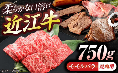 近江牛モモ＆バラ(焼肉)750g BIBE073 近江牛