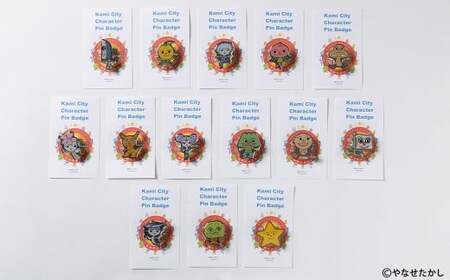 香美市イメージキャラクターピンバッジ（かりかり モモコちゃん） ピンバッジ バッジ やなせたかし やなせたかし先生デザイン 香美市限定 ふるさと納税限定 高知県 香美市