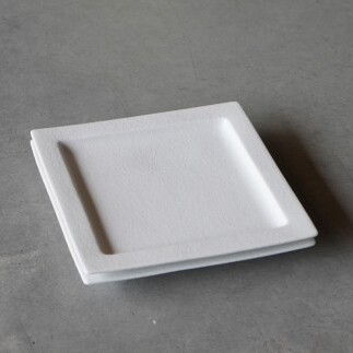 有田焼 スノー 14cm リム正角プレート 2点 セット【金善製陶所】食器 器 うつわ プレート 取り皿 白 ホワイト 上品 おしゃれ do056_イメージ4