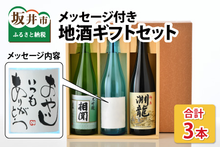 【先行予約】ご家族やご友人、お世話になった方へ。選べるラベル 『地酒ギフト』＆生原酒限定品 神力『淵龍』＆大吟醸『相聞』 ( 720ml × 3本 ) 【1.おやじいつもありがとう】【2024年3月上旬以降順次発送予定】 [A-1358_01]