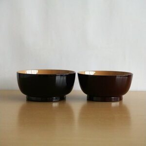 川連漆器 夫婦飯椀セット 漆器 [C56012]