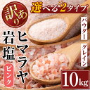 【ふるさと納税】《業務用・訳あり》選べる2種！ヒマラヤピンク岩塩 (10kg) 岩塩 塩 調味料 しお 保存料不使用 天然 パウダータイプ グレインミル 料理 バスソルト 入浴 普段使い ギフト 贈り物 最高品質ROSA使用 岩塩専門店 【ソルティースマイル】