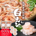 【ふるさと納税】白海老 約400g と 白海老むき身 約200g セット 計約600g 北海道 虎杖浜産 生 えび エビ 海老 虎杖浜 国産 白老 AA033えび エビ 白エビ 白海老 白えび 北海道ふるさと納税 白老 ふるさと納税 北海道