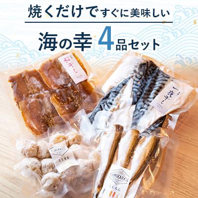 ふるさと納税 高浜町 あじ桜干し さわら西京漬け など 美味しい海の幸 4品 お手軽セット(簡単&amp;お手軽セット)