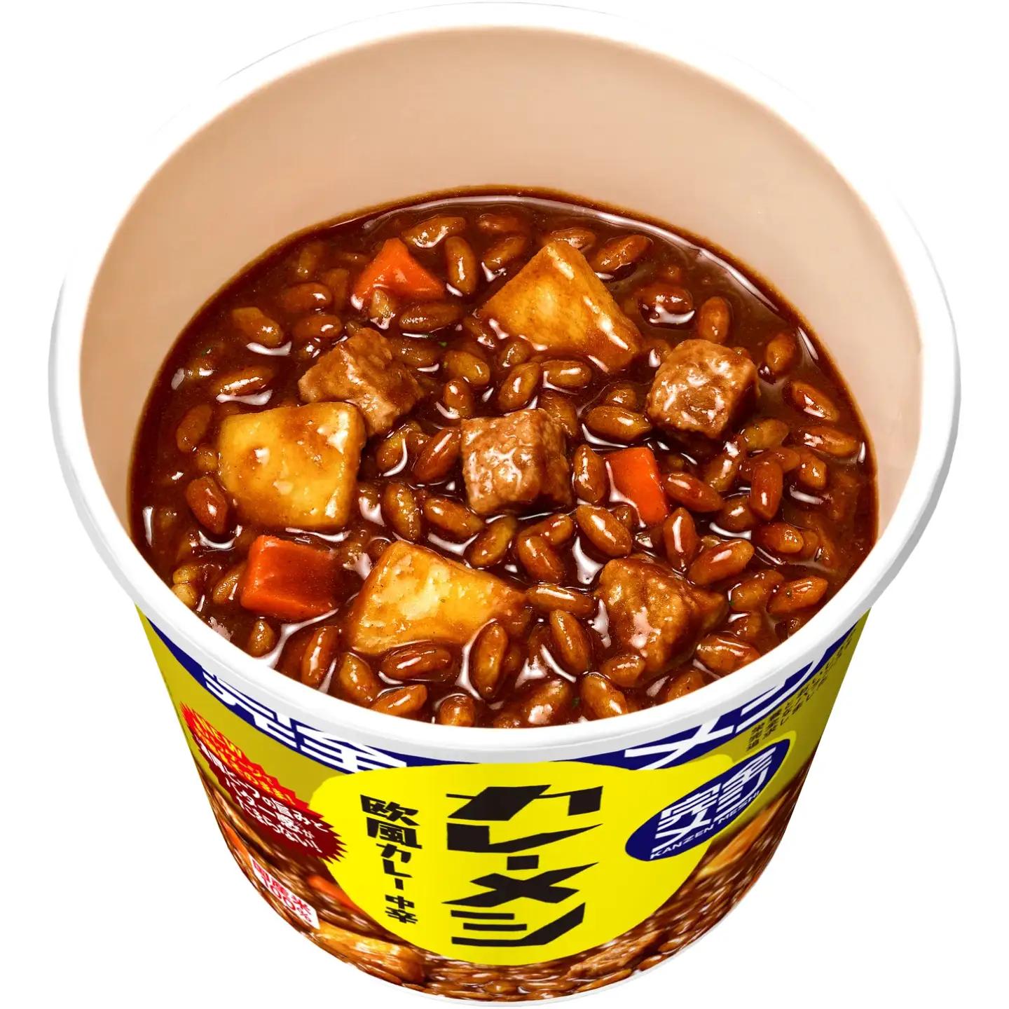 完全メシ 欧風カレー × 旨辛ユッケジャン 計2ケース（各1ケース）/ 完全メシ 欧風カレー 旨辛ユッケジャン カレー クッパ 日清 非常食 保存食 / 栗東市 / 日清食品株式会社[BIBI062]