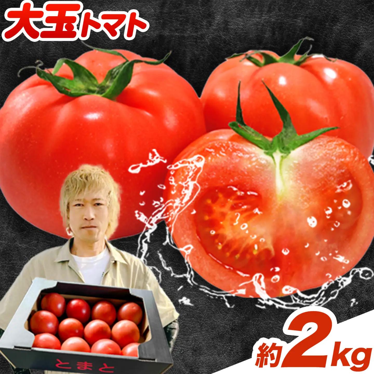 大玉トマト 2kg 9-12玉   松澤農園  岩手県九戸村
