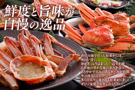 【先行予約】【ボイル松葉がに1.1㎏ かにの身入りかにみそ 三杯酢付 冷蔵】令和７年11月中旬以降順次配送予定 松葉 かに 蟹 カニ かにみそ香住 新鮮 国産 鍋 かにすき 脚 足 爪 身 肩 大人気