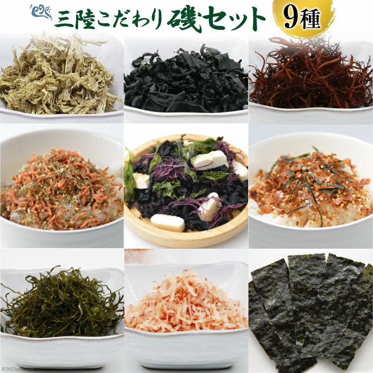 【ふるさと納税】三陸 こだわり磯セット 9種類 [豊洋海産流通 宮城県 気仙沼市 20563646] 味付のり めかぶ とろろ昆布 ふのり ふりかけ 塩蔵 わかめ 食べ比べ 詰め合わせ 感想