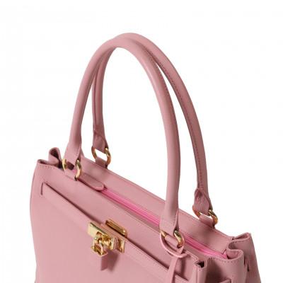 ふるさと納税 御代田町 【濱野皮革工藝のハンドバッグ】シューカペラ ハンドバッグ(ライトピンク) |  | 02