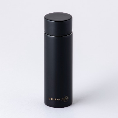 本漆だけの特別な質感のステンレスボトル【URUSHIPOKETLE 無地 漆黒 】【1255839】