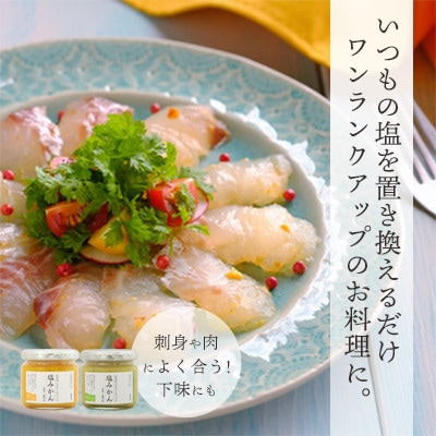 みかんがふわっと香るワンランク上のお料理に!愛媛の新しい調味料 塩みかん4種セット【C25−65】【1228227】