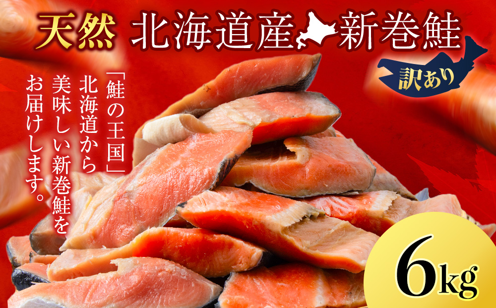 北海道産 新巻鮭 6kg しゃけ サケ 海鮮 魚 切り身