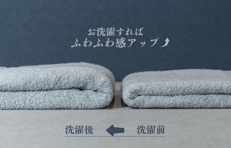 カラーバスタオル 4枚 （グレー）【泉州タオル 国産 吸水 普段使い シンプル 日用品 家族 ファミリー】