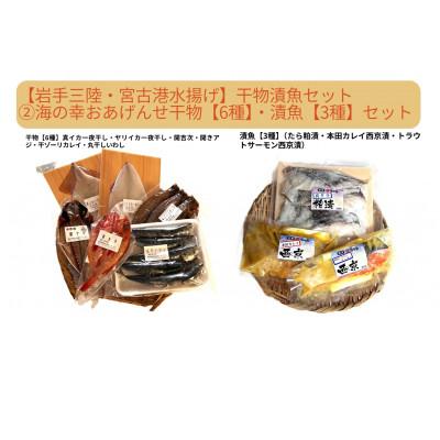 ふるさと納税 宮古市 【岩手三陸・宮古港水揚げ】干物漬魚セット(2) 海の幸をおあげんせ干物【6種】・漬魚【3種】