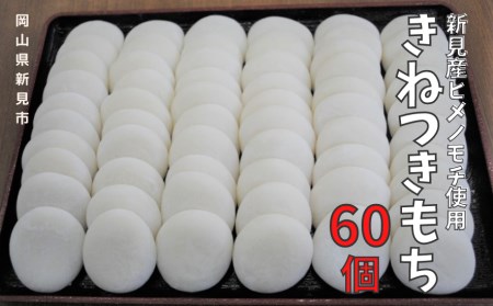 きねつきもち 60個(6個入×10パック) 新見産ヒメノモチ使用