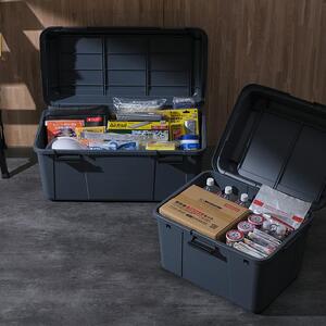 収納　ワイドストッカー　62L　5個セット　AZ-600グレー アイリスオーヤマ