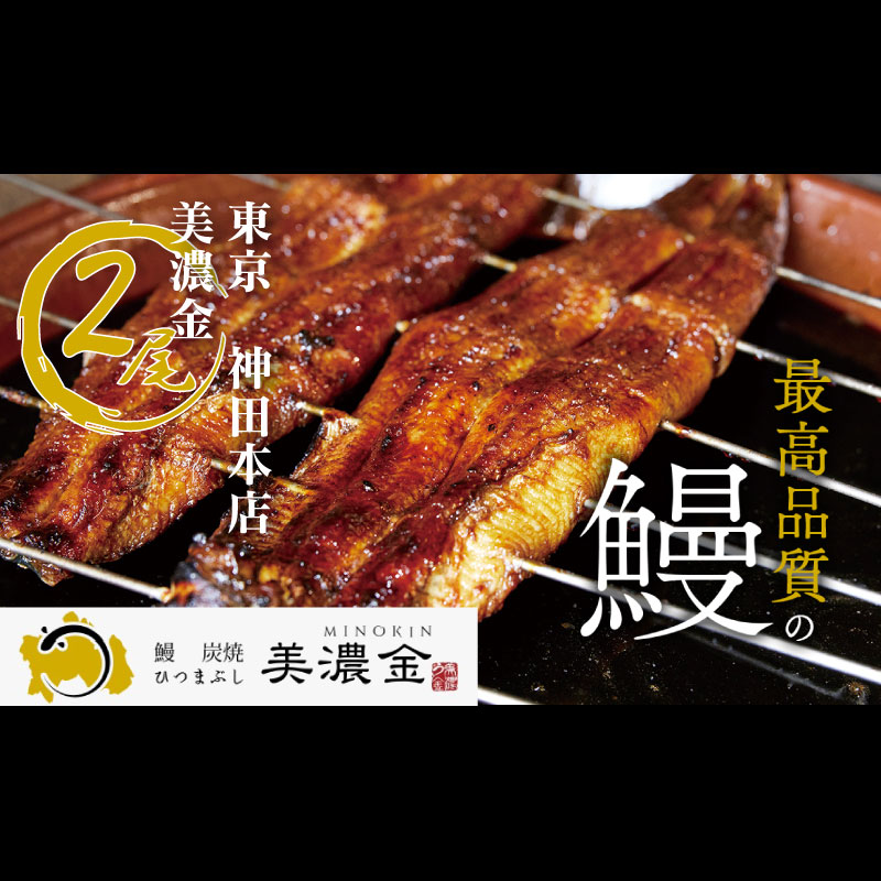 【ふるさと納税】 美濃金　神田本店　炭焼　国産うなぎ蒲焼2尾