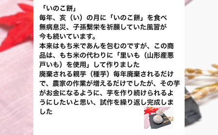 SDGs 悪戸いもの親芋使用！「亥のこ餅」10個 FY23-754