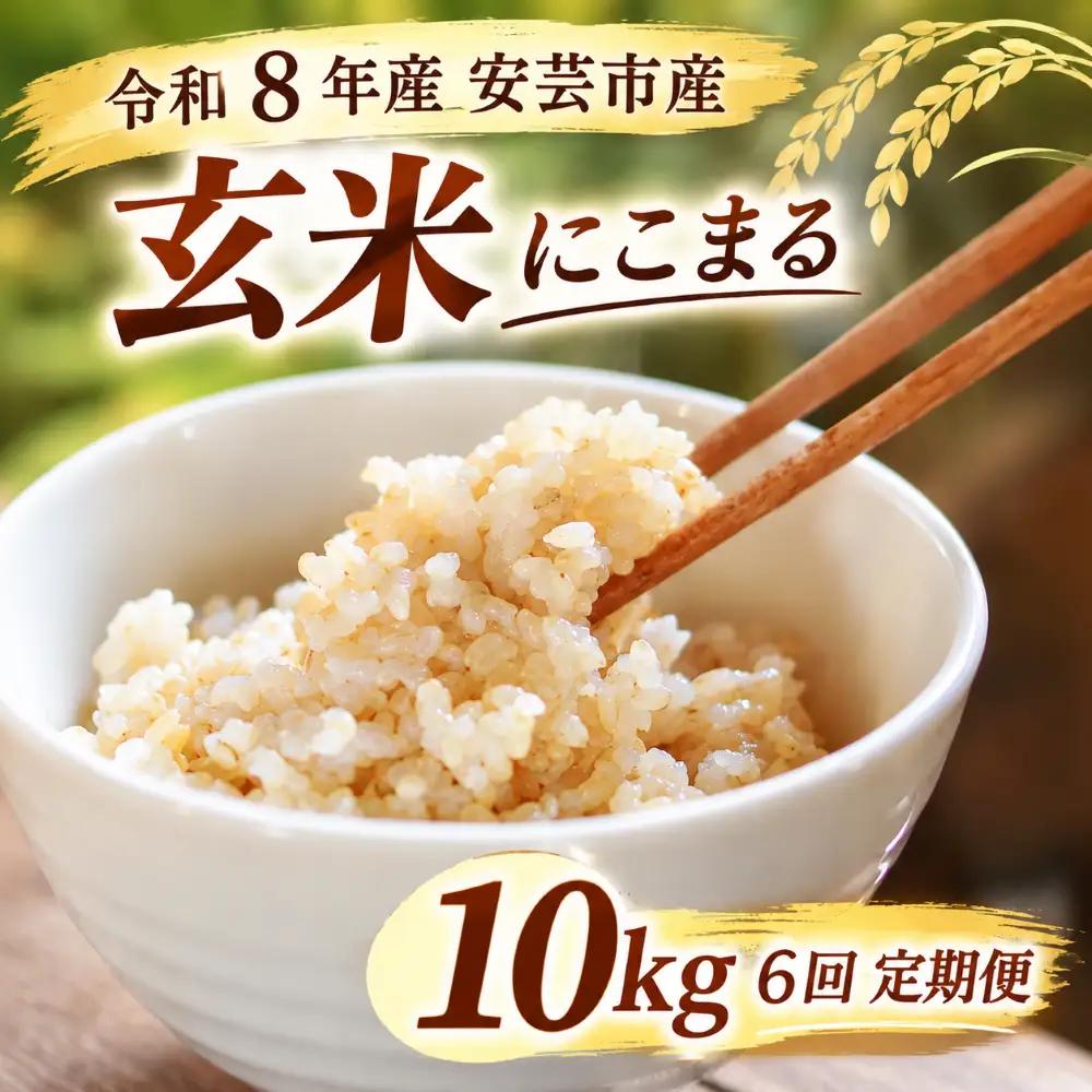 先行受付 令和8年産 にこまる玄米 60kg 10kg×6回 定期便 【にこまる】
