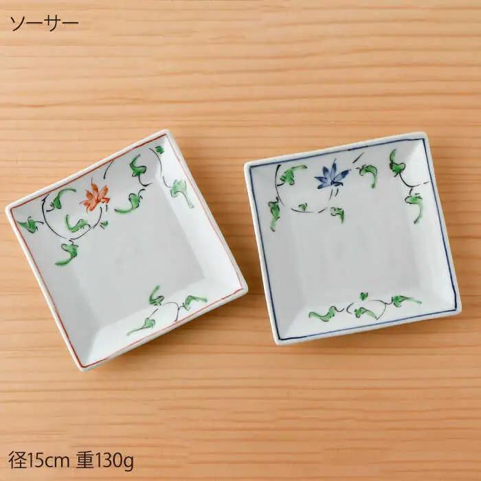 【波佐見焼】花唐草コーヒーカップペア マグカップ ケーキ皿 食器 食器 皿 【一夢窯】 [XE05]  波佐見焼