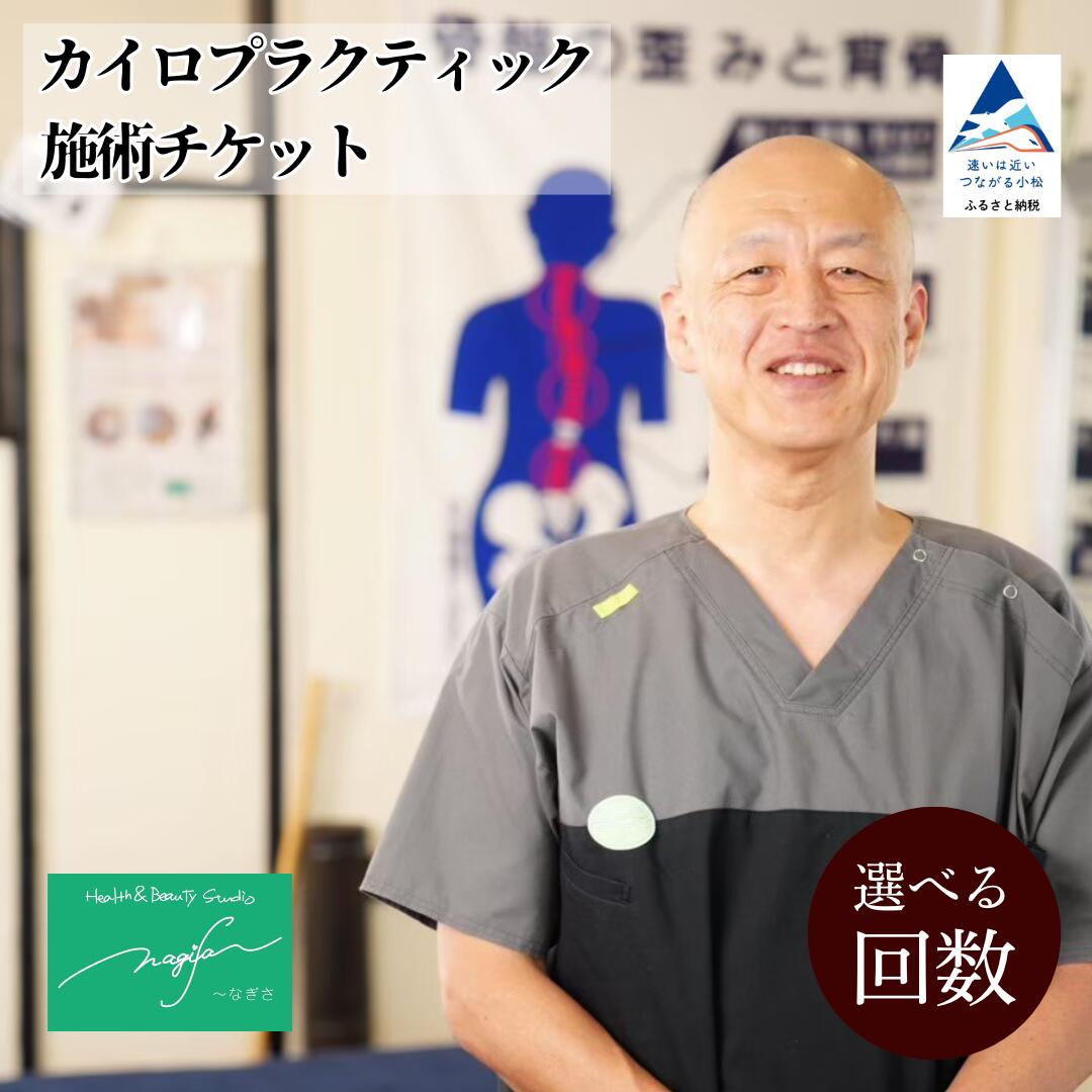 【ふるさと納税】 カイロプラクティック施術 (60分) 選べる1回券 / 2回券 / 5回券 / 8回券 利用券 チケット 整体 マッサージ 骨盤矯正 姿勢改善 ギフト 小松市 石川県 018043 【Health＆Beauty Studio nagiSa～なぎさ】