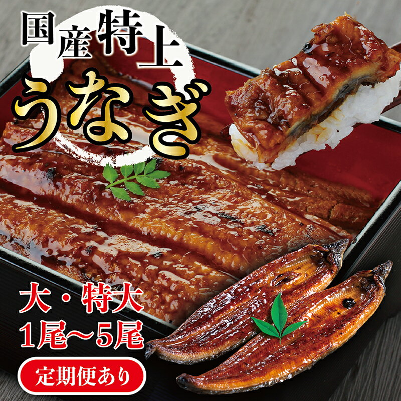 【ふるさと納税】国産特上うなぎのかば焼き 約200g～250g×1～5尾 数量選択可能 定期便 送料無料 福井県越前市 蒲焼き 鰻 ウナギ 土用の丑の日（18209）