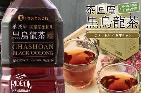  黒ウーロン茶  静岡県産 黒烏龍茶 2L × 9本 黒烏龍茶 いなば園 
