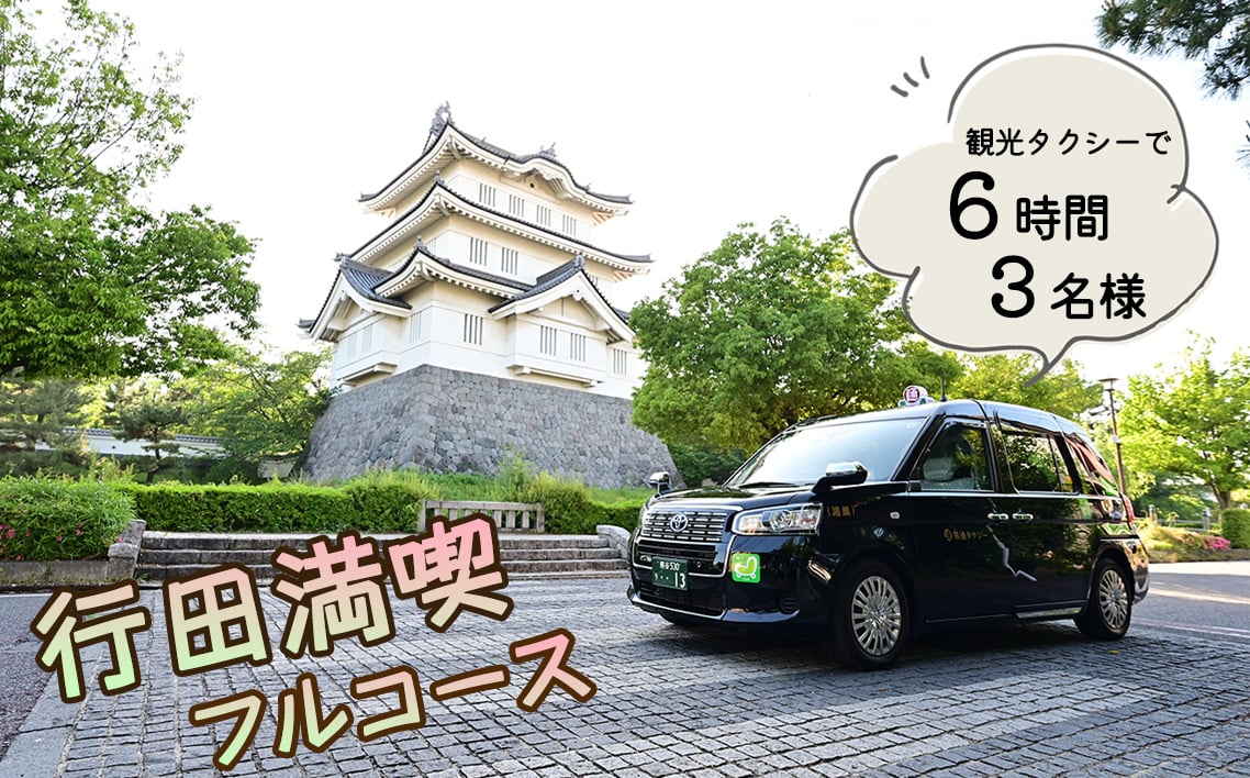
            No.493 観光タクシーで行く！6時間行田満喫フルコース（3名様） ／ 行田観光 旅 旅行 トラベル 専用ガイド 観光ガイド ご当地 グルメ ショッピング 特別ツアー 安全 効率がいい スムーズ リラックス 入場料込み 埼玉県
          