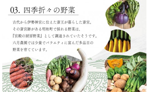 その時のおすすめ野菜を、おまかせで5品お届けいたします。