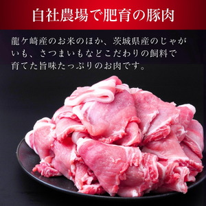 茨城県産のお米を食べて育った常陽さん家の美味豚(SPF豚)ロース＆バラ肉セット 焼肉用 2kg | 国産 豚肉 小分け 2㎏ 豚バラ 豚ロース しゃぶしゃぶ 豚バラスライス 豚 人気 冷凍 茨城県 龍