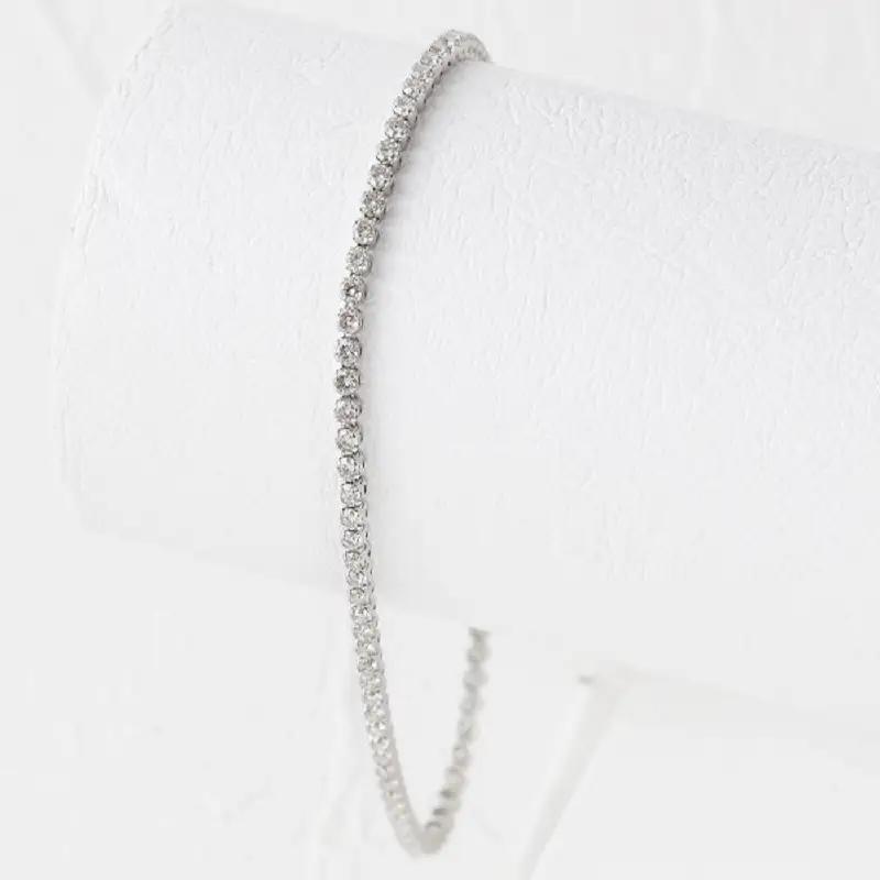 Deliciae テニスブレスレット 17cm プラチナ ダイヤモンド1.9ct カード鑑別書付　商品番号TB-2_17_pt