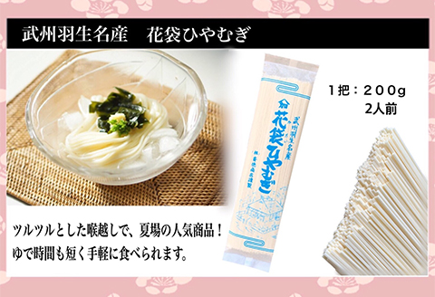 花袋ひやむぎ 40人前 ( 200g×20 ) 武州羽生名産 素朴 麺 冷や麦 明治六年創業 創業 武州 名産 名物 乾麺 株式会社斉徳商店 埼玉県 羽生市