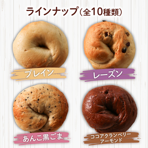 【定期便6回隔月】ベーグル 20個 (10種×2) 隔月 パン ベーグル もちもち おやつ ご飯 朝食 香川県 丸亀市【romantic018T】