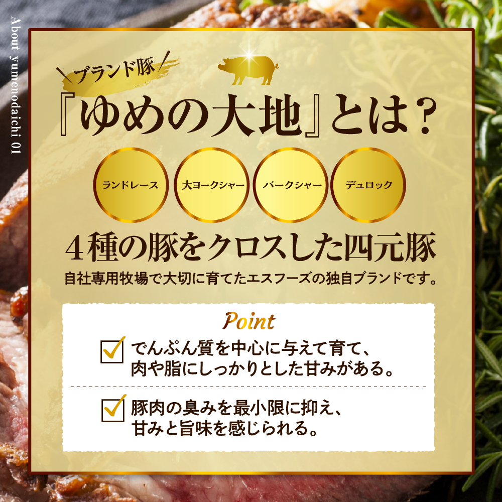【えりも町生まれ 四元豚】ゆめの大地豚肉切落し（ﾓﾓ・ｳﾃﾞこま肉）200g×8パック　計1.6kg【er020-007】