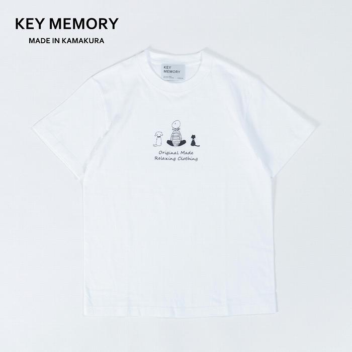 【ふるさと納税】《1》TIMEイラストTシャツWHITE 【KEYMEMORY鎌倉】 | ふるさと 納税 楽天ふるさと 神奈川 ファッション ブランド 鎌倉 服 洋服 レディース メンズ 女性 男性 ナチュラル シンプル 可愛い かわいい おしゃれ 有名 人気 おすすめ