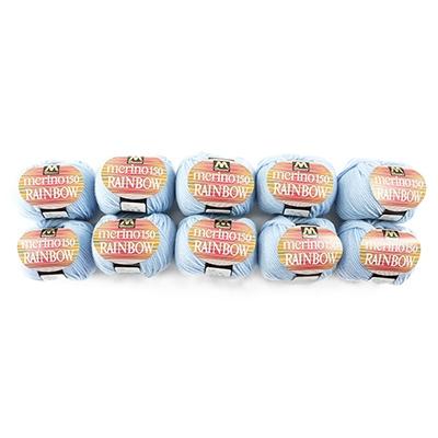 ふるさと納税 江南市 マンセルメリノレインボウ(並太) 78番色(水色) 10玉セット |  | 01