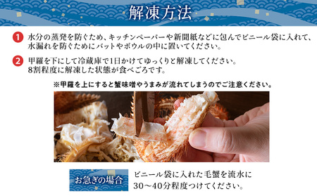 【2025製造】稚内産ボイル毛ガニ小型2尾 (1尾約300g～400gの毛ガニ×2尾)【配送不可地域：離島・沖縄県】