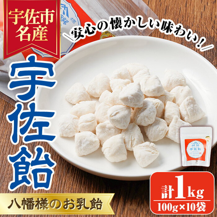 【ふるさと納税】宇佐飴(計1kg・100g×10袋)あめ お菓子 おかし おやつ【112800201】【岡部商事】