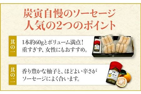 プレゼントにもぴったり！≪大きくてジューシー！≫みつせ鶏ソーセージ12本ギフトセット【炭寅コーポレーション】 [FCI004]