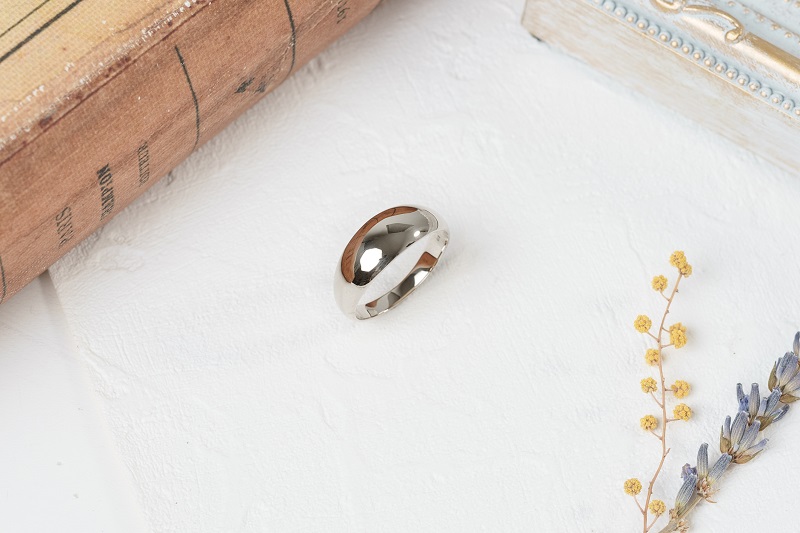 プラチナ シンプルハイドームリング 11-1453