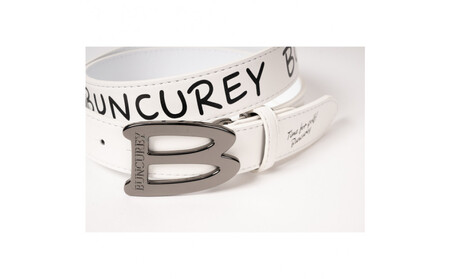 BUNCUREY　ロゴPTベルト（BM23SS-08-021）〈ホワイト〉