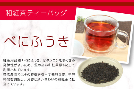 和紅茶ティーバッグ べにふうき 8個 東白川村産 岐阜県産 特選 和紅茶 紅茶 ティーバッグ お茶 ティーバック ティーパック ホット アイス おためし