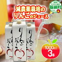 【ふるさと納税】 無添加 りんごジュース 1000ml × 3本 丸茂ファーム 減農薬栽培 果汁100％ 沖縄県への配送不可 エコファーマー認定 信州の環境にやさしい農産物認証 長野県 飯綱町 【 リンゴジュース 飲料 果汁飲料 りんご リンゴ 林檎 ジュース 農家直送 長野 】