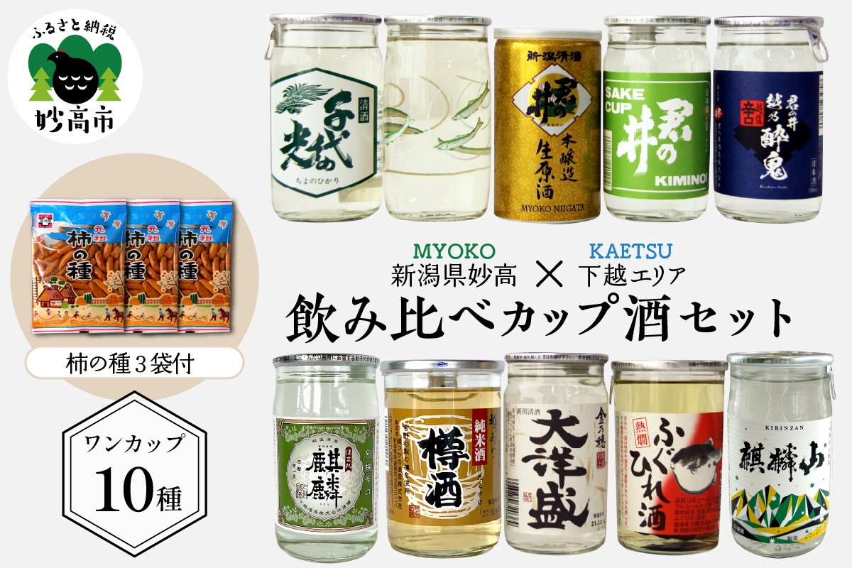 
                  新潟県妙高飲み比べカップ酒セット(下越エリア) 新潟県 お試し ワンカップ カップ酒 お酒 日本酒 純米酒 地酒 酒蔵 詰め合わせ 贈り物 お土産 プレゼント 送料無料 お取り寄せ 人気 ギフト ご当地 名産品 晩酌 お家時間 家飲み 妙高市
                