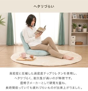 【ふるなび限定】女性の部屋になじむ座椅子 ホワイト FN-Limited-SP｜コンパクト 日本製 おしゃれ かわいい 背もたれ 1人掛け 和室 床置き 1人暮らし ローソファー フロアチェアー リビ