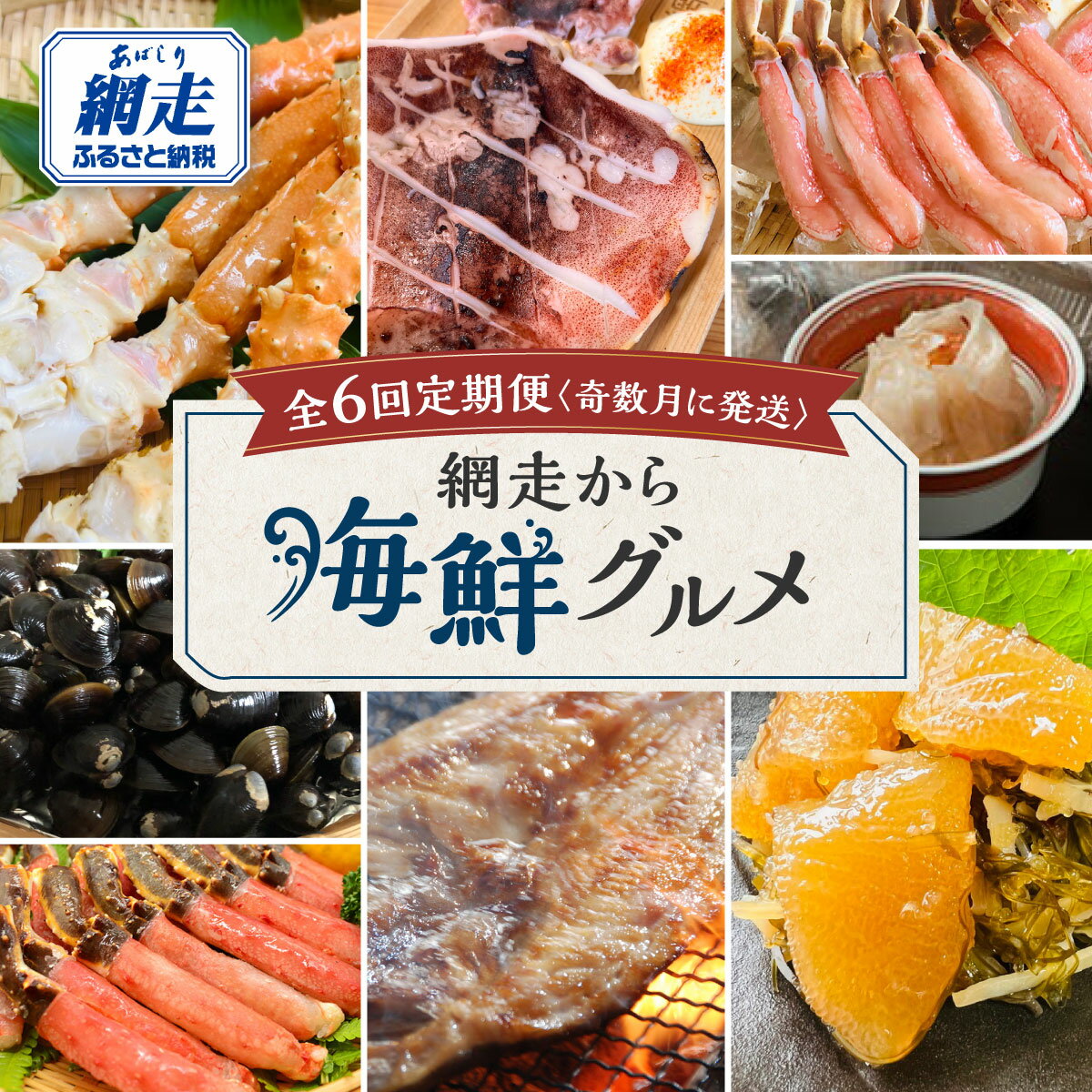 【ふるさと納税】【定期便 奇数月 × 6回】北海道直送 海鮮 グルメ【 ふるさと納税 人気 おすすめ ランキング 数の子 松前漬け イカ いか ほっけ ほっけ ズワイガニ タラバガニ しじみ イバラ蟹 焼売 カニ 蟹 冷凍 海鮮 定期便 オホーツク 北海道 網走市 送料無料 】 ABAO076
