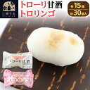 【ふるさと納税】トローリ甘酒・トロリンゴ 各15個入 和菓子 あきたこまち米粉使用 甘酒あん りんご餡