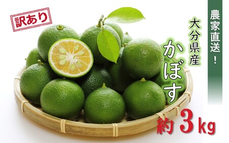 2473R-2【先行予約】【訳あり】【選べる容量】農家直送！竹中農園 かぼす 約3kg