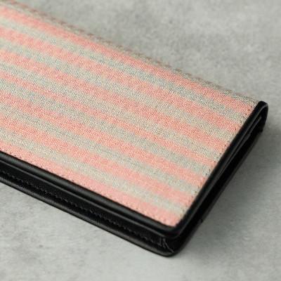 ふるさと納税 山辺町 【山形さくらんぼ実染め】名刺入れ・カードケース(ピンク藍縞) |  | 03