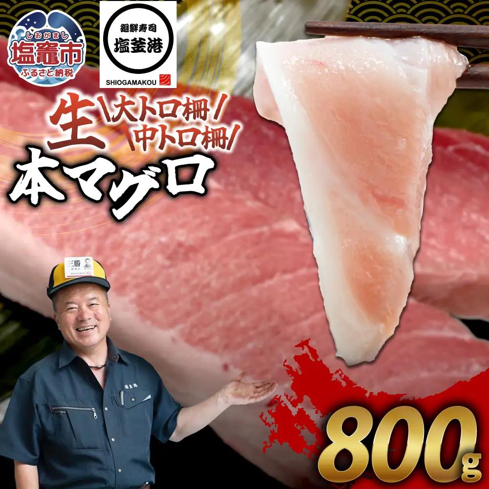 【生本マグロ】大トロ 中トロ マグロ 800g 柵